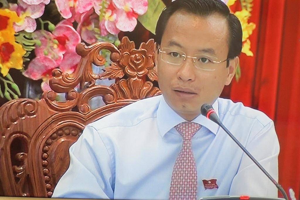 Ông Nguyễn Xuân Anh, Bí thư Thành ủy – Chủ tịch Hội đồng nhân dân TP Đà Nẵng phát biểu tại phiên thảo luận