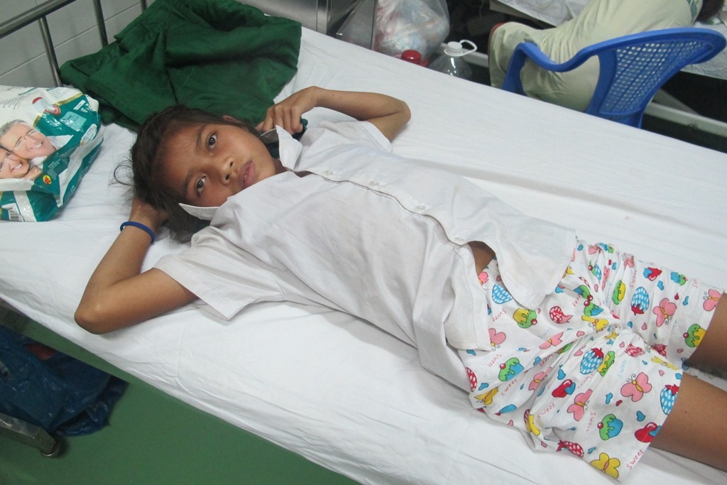 Hiện sức khỏe của cháu Lý đã hồi phục 