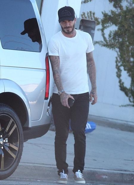 David Beckham ăn vận khá giản dị…