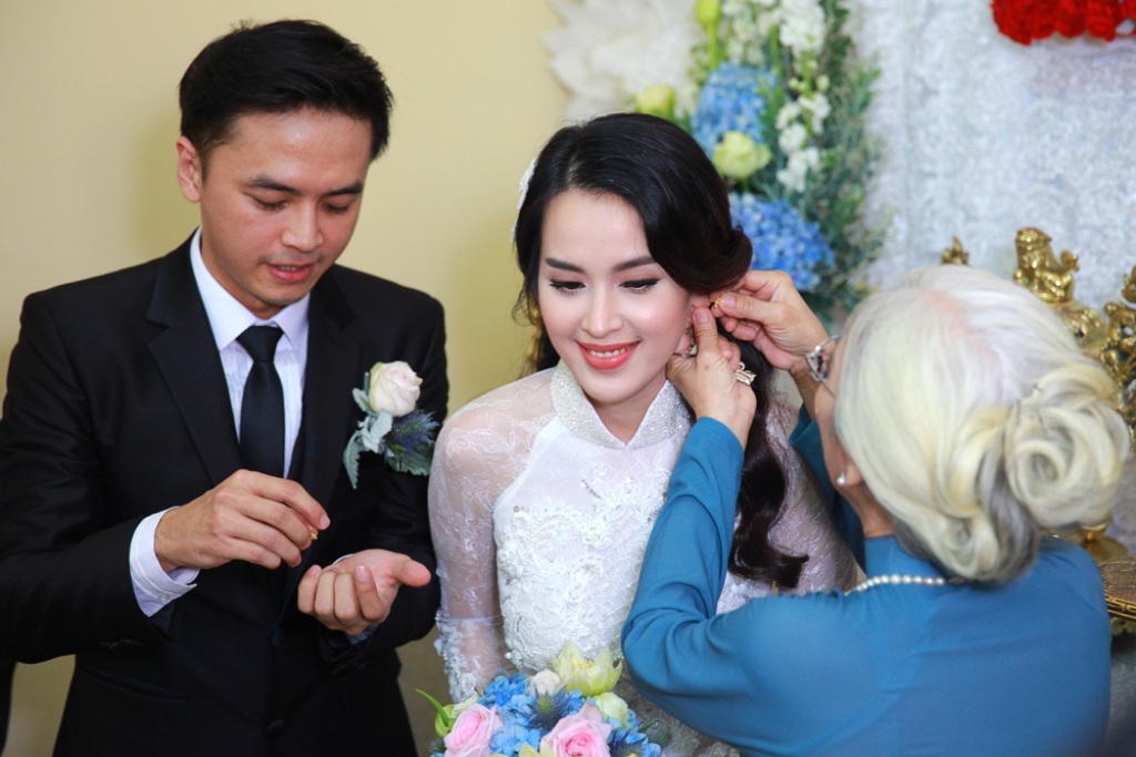 Tú Vi - Văn Anh rạng rỡ ngày thành hôn - 9 Tú Vi - Văn Anh rạng rỡ ngày thành hôn - 9