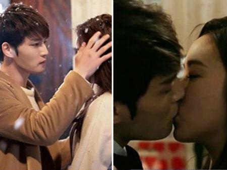 Bóc trần sự thật đằng sau những nụ hôn siêu lãng mạn trên phim Hàn - 4 Trong phim “Spy”, Kim Jae Joong đã có một cảnh khóa môi với Go Sung Hee giữa khung trời mưa tuyết vô cùng lãng mạn. Tuy nhiên, thực tế thì cả hai diễn viên đều không thể cảm nhận được chút lãng mạn nào.
