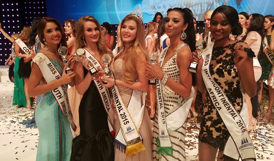 Hà Thu lọt top 17 Hoa hậu Liên lục địa - 9 Các Á hậu lần lượt trao cho đại diện Philippines - Christi Lynn McGarry (Á hậu 1), USA - Brianne Bailey (Á hậu 2), Venezuela - Katherine García (Á hậu 3), Zimbabwe - Tendai Bongani Humda (Á hậu 4).