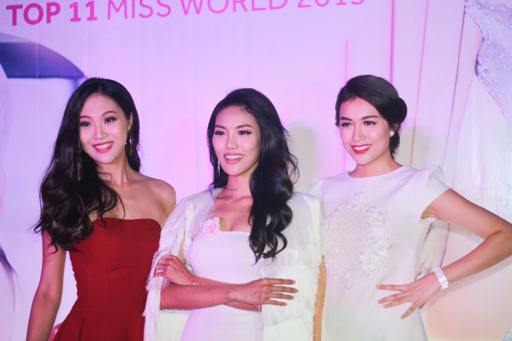 Hồ Ngọc Hà xinh đẹp đến chúc mừng Lan Khuê - 8 
Á hậu Lệ Hằng cũng vui mừng trước thành công của Lan Khuê