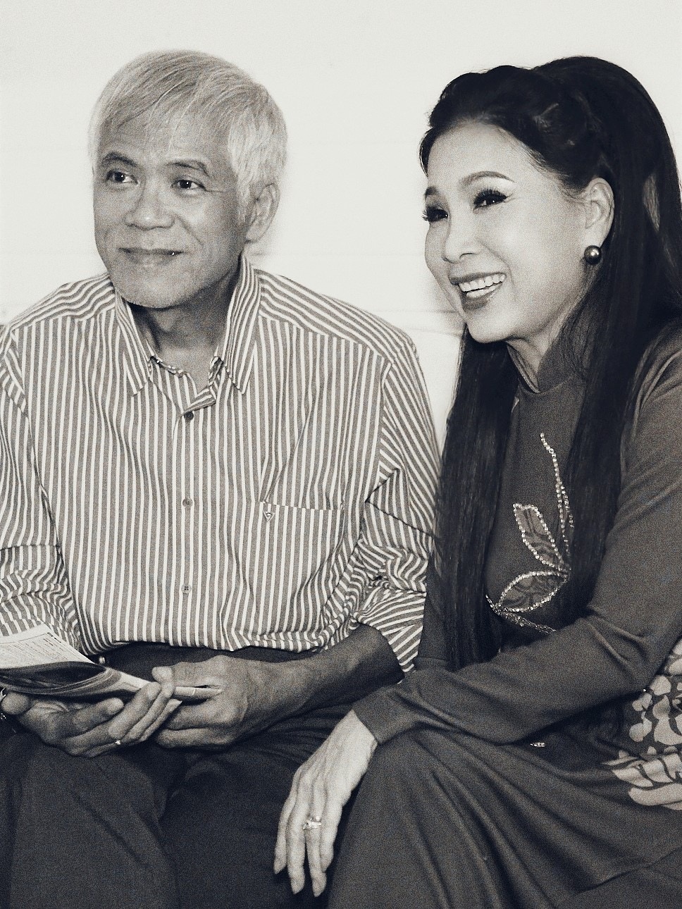 NSƯT Kim Xuân và chồng, người đã gắn bó và cùng cô chia sẻ cuộc sống trong suốt mấy mươi năm qua