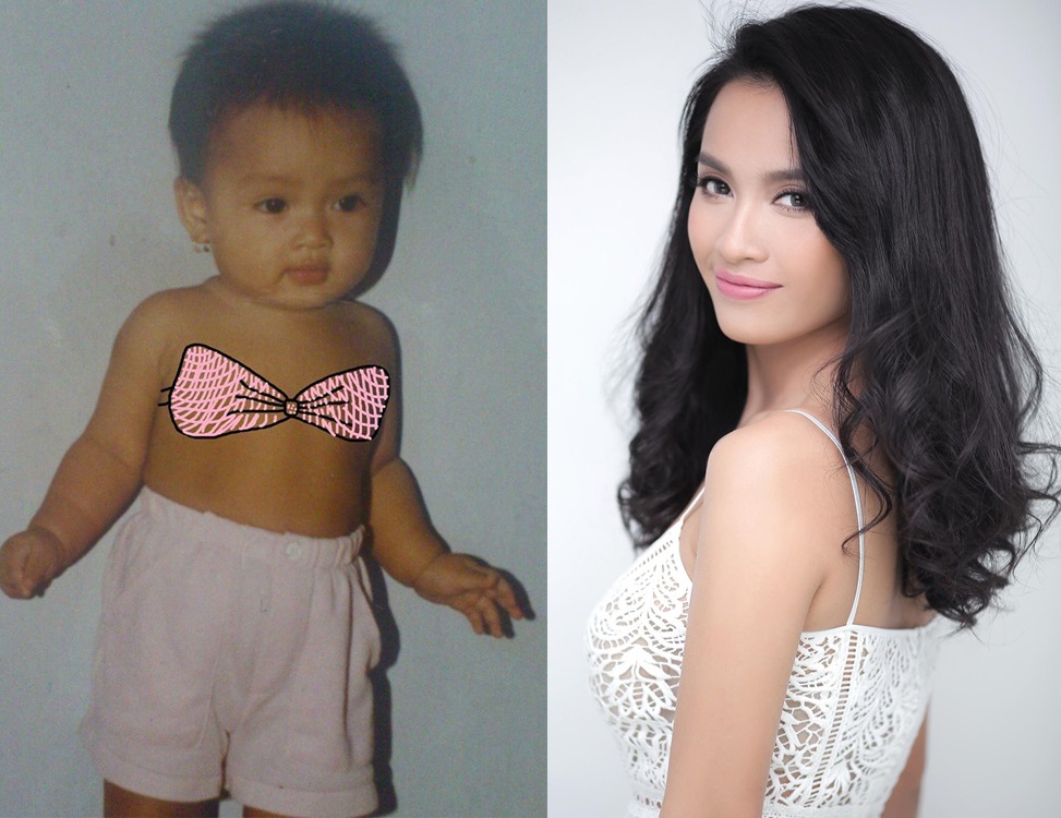 Khán giả hẳn sẽ rất bất ngờ với cậu trai Ái Phương khi bé, hiện tại Ái Phương đã là một người mẫu, ca sĩ với chiều cao 1m73 cùng nhan sắc xinh đẹp như hoa hậu.