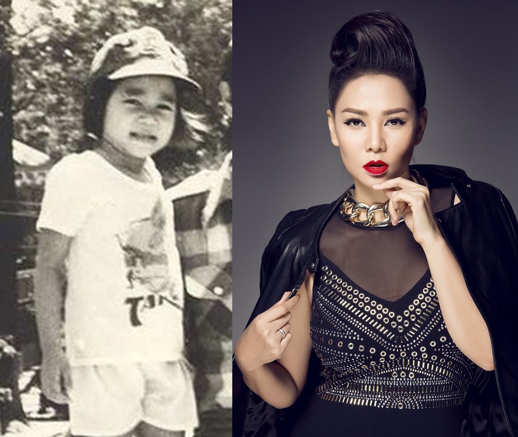 Ca sĩ Thu Minh xinh đẹp, nổi tiếng hiện tại cũng có nét tương đồng với hình ảnh thời thơ ấu của mình