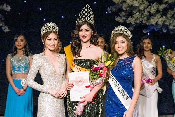 Người mẫu “thi chui” Huỳnh Tiên: “Tôi chỉ bị cảnh cáo thôi” - 1 Huỳnh Tiên tại cuộc thi Miss Asia 2016
