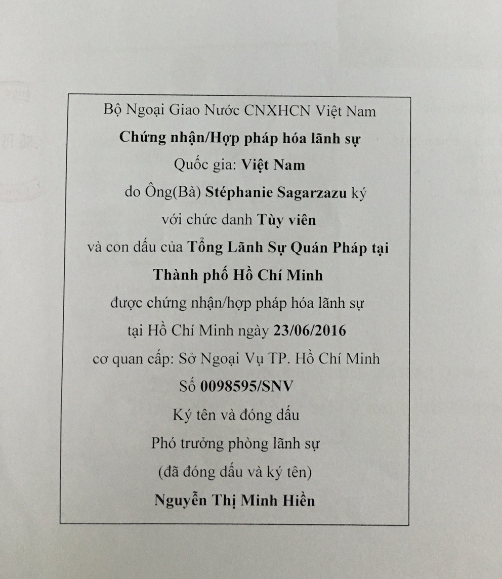 Bản dịch của ý kiến chuyên môn