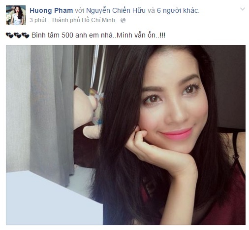 Lan Khuê xin lỗi vì lúc bức xúc đã không giữ được bình tĩnh - 4 Dòng trạng thái mới nhất của Phạm Hương cho thấy cô vẫn rất ổn