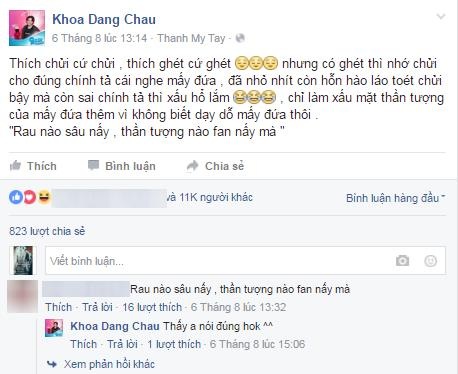 Khi sao Việt “mất lòng” đồng nghiệp vì fans hiếu chiến - 5 Khi sao Việt “mất lòng” đồng nghiệp vì fans hiếu chiến - 5