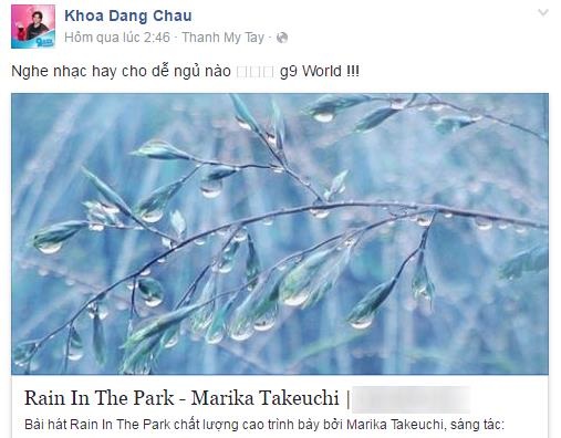 Nhìn lại những scandal khiến showbiz Việt xấu xí - 4 Những chia sẻ đầy ẩn ý của Châu Đăng Khoa