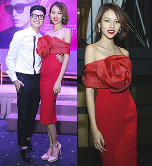 Phí Phương Anh “dẫn đầu” top sao nữ mặc xấu tuần này vì thiết kế có phần già nua, không phù hợp với lứa tuổi của cô. Không chỉ vậy, hoa tiết hoa “siêu sến” ở ngực áo cũng như đôi giày không phù hợp với tổng thể cũng làm quán quân The Face mùa đầu tiên mất điểm nặng nề.