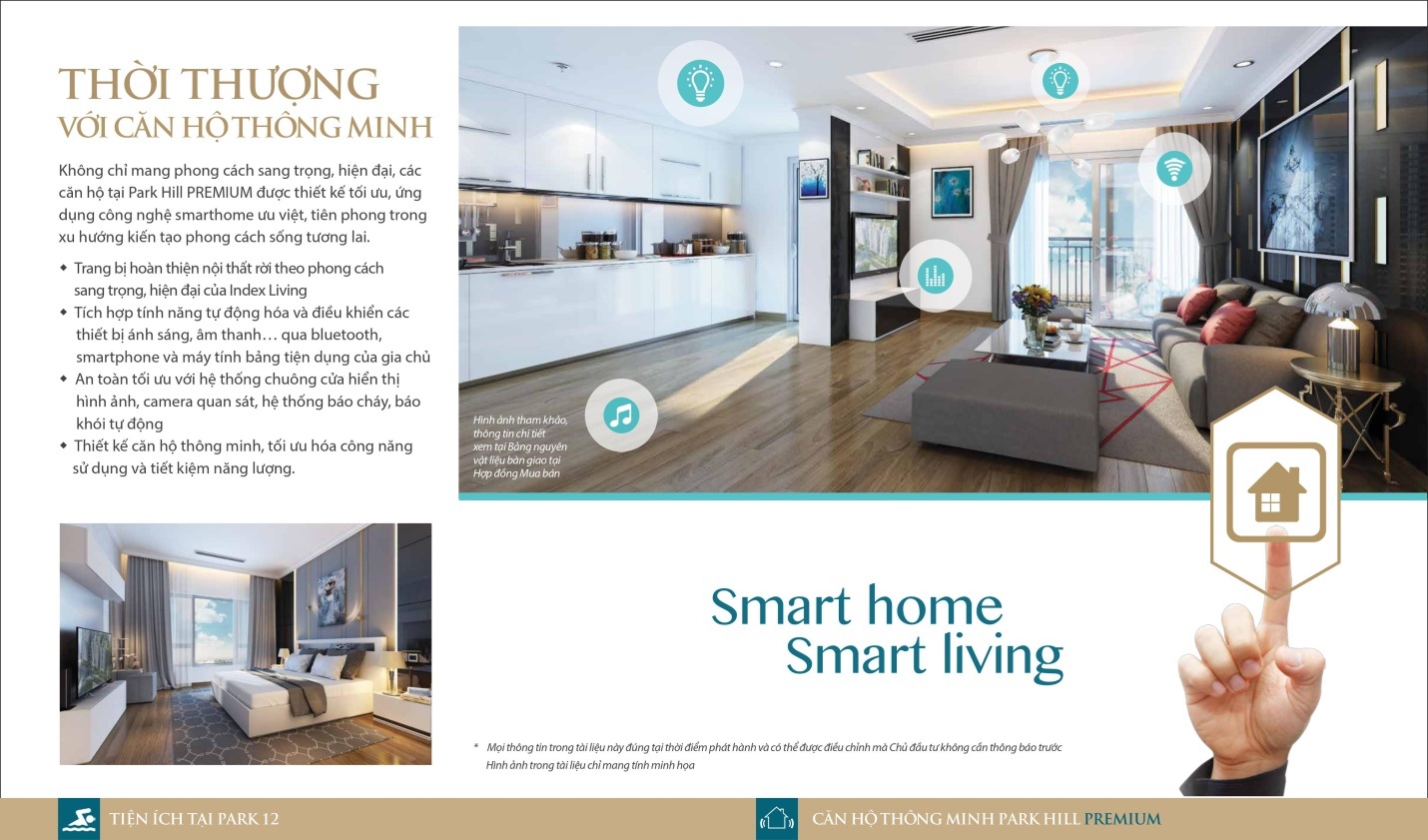 BigHomes là đơn vị phân phối chính thức tòa căn hộ Park 12 – Park Hill PREMIUM - 2 Thời thượng với căn hộ thông minh