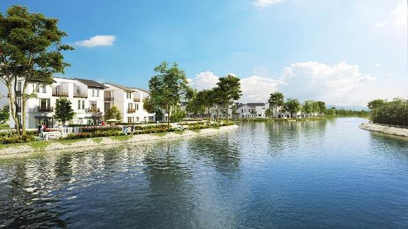 1.500 khách hàng tham dự Lễ ra mắt Vinhomes Thăng Long - 3 Mỗi căn biệt thự Vinhomes Thăng Long đều có sân trước, vườn sau và được tận hưởng hồ điều hòa nằm trong quần thể dự án.