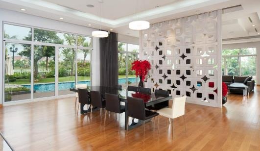 Khám phá kiến trúc và nghệ thuật bài trí của biệt thự 5 sao ven sông - 6 Không gian sống theo trường phái kiến trúc đương đại tạo nên sự thoáng đãng, sang trọng