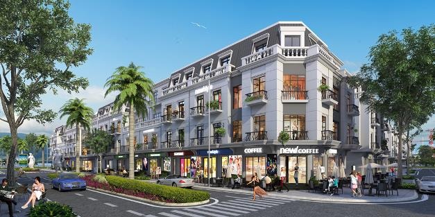 Shophouse Mỹ Gia - Nhà phố trao tay, nhận ngay lộc vàng - 2 Phối cảnh minh họa dãy shophouse tai khu đô thị biển Vinhomes Dragon Bay