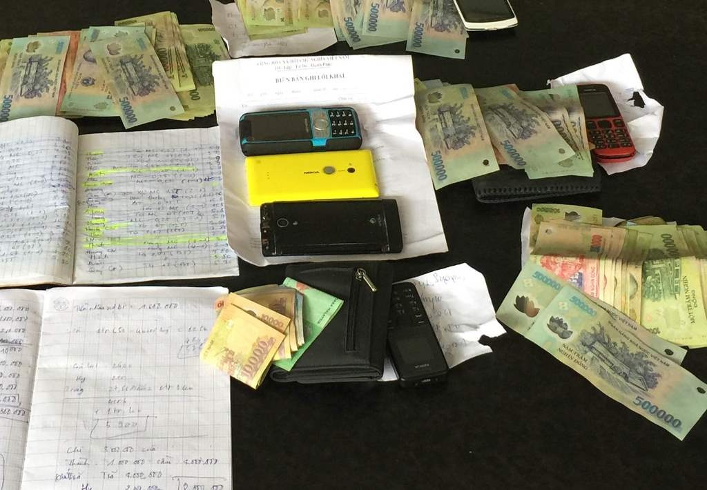 Tang vật mà công an thu giữ