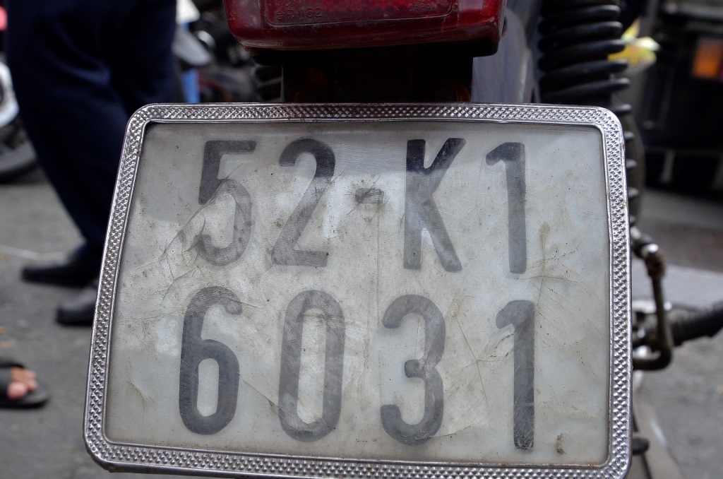 Chiếc xe này được CSGT xác định sử dụng biển số giả