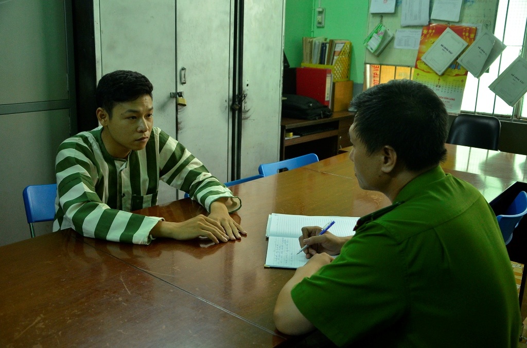 Vũ Xuân Tài tại cơ quan công an