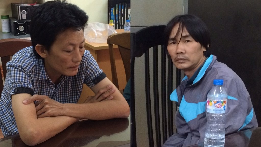 Triệt phá băng nhóm trộm cắp giày hiệu, tiêu thụ khắp cả nước - 1 Nguyễn Thị Diệu (trái) và Nguyễn Hoàng Đạt