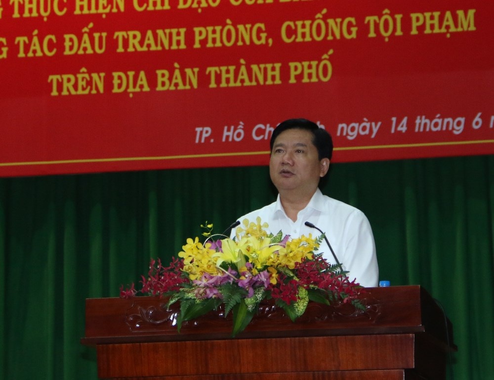 Bí thư Đinh La Thăng đánh giá cao kết quả mà công an TPHCM đã đạt được trong 3 tháng qua