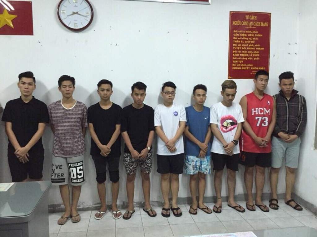 Các đối tượng bị bắt giữ