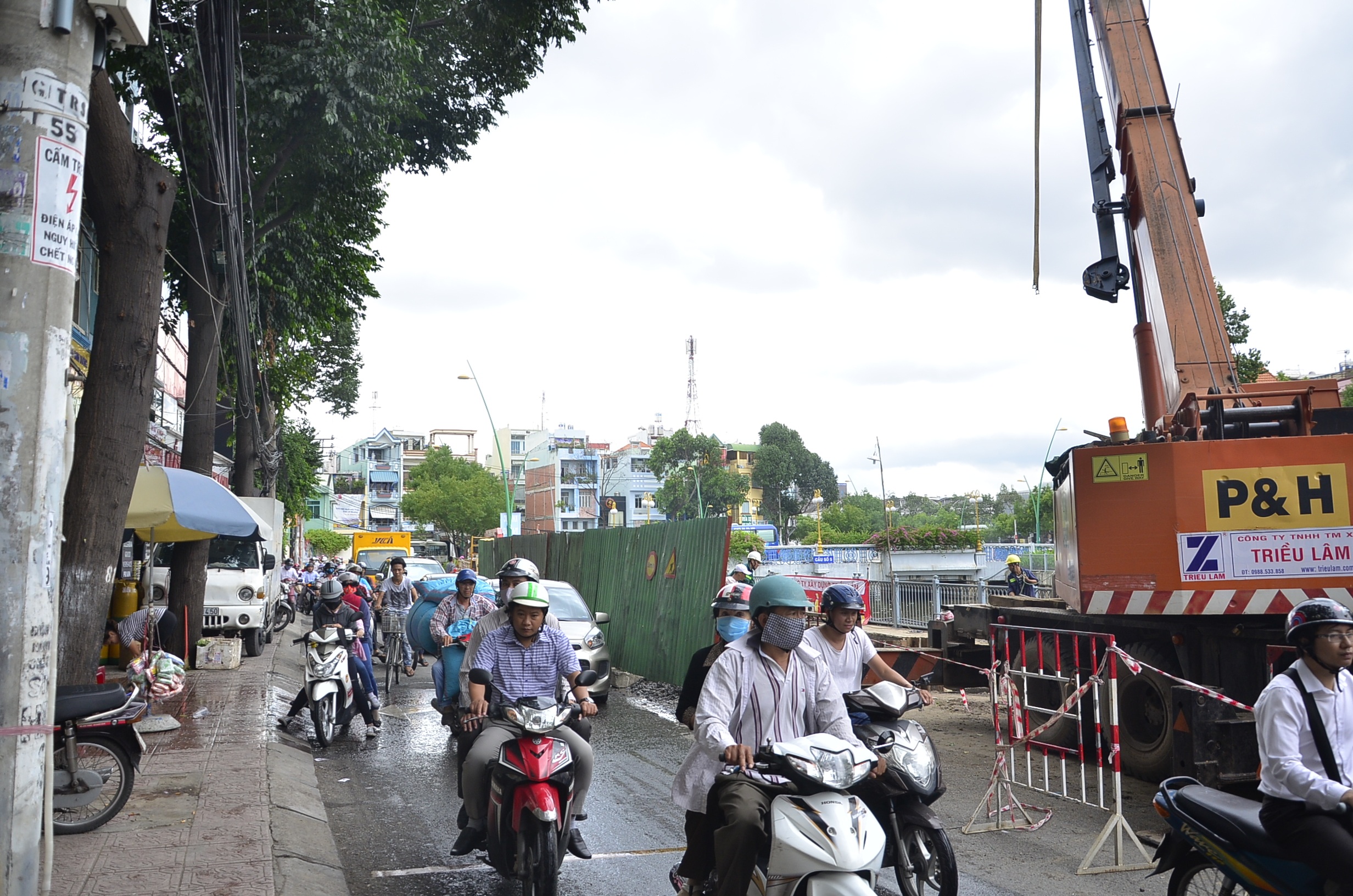 Đường Trường Sa đoạn qua khu vực xảy ra sự cố đã được lưu thông trở lại