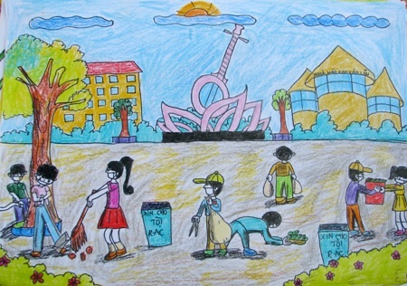 Học sinh sôi nổi thi vẽ tranh đón Tết Trung thu - 14