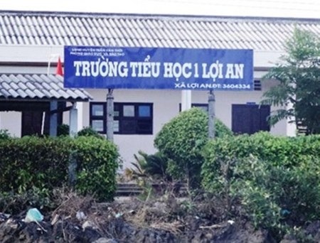 Hiệu trưởng bị kỷ luật cảnh cáo vì trục lợi cá nhân - 1 Trường Tiểu học Lợi An 1, nơi hiệu trưởng bị kỷ luật vì ăn tiền ngân sách.