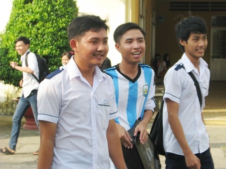 Thí sinh dự thi THPT quốc gia 2016. (Ảnh: Huỳnh Hải)