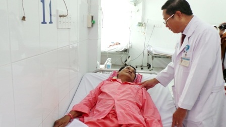 Sau hơn một tuần điều trị, bệnh nhân đã qua được nguy kịch