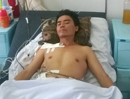 “Báo động đỏ” cứu sống bệnh nhân đa chấn thương nặng do bị bê tông lớn đè bụng - 1 Nhờ hệ thống báo động đỏ, anh Lê đã được bác sĩ phẫu thuật khẩn, giữ lại sinh mạng