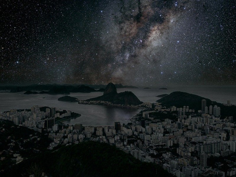 Khi các thành phố chìm hoàn toàn trong bóng đêm - 8 Một góc thành phố Rio de Janeiro, Brazil.
