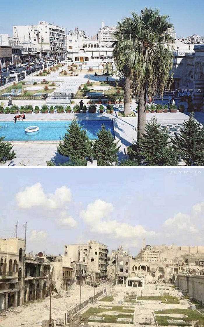 Lặng người nhìn các điểm du lịch ở Syria trước và sau chiến tranh - 2 Chiến tranh đã biến nơi này thành vùng đất chết