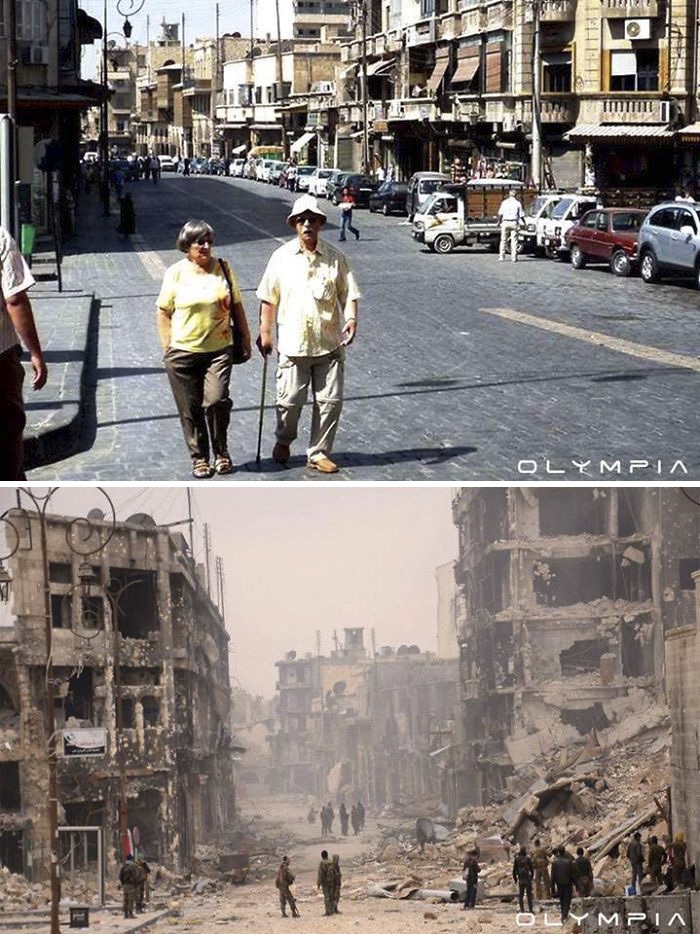 Lặng người nhìn các điểm du lịch ở Syria trước và sau chiến tranh - 10 Hình ảnh chết chóc đau thương bao trùm khắp nơi