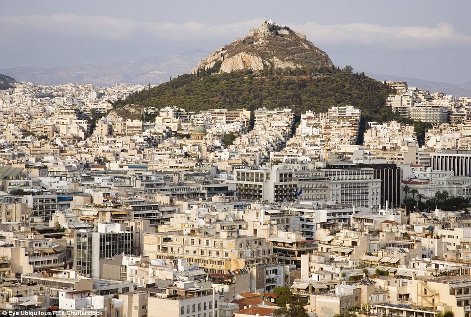 Ngày nay, Athens của Hy Lạp đã trở thành thành phố đông dân cư.