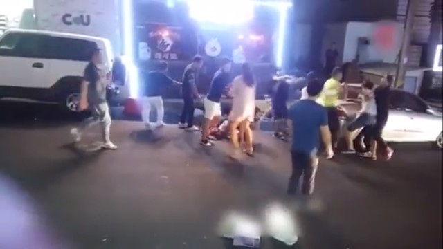 Hình ảnh tại hiện trường vụ ẩu đả