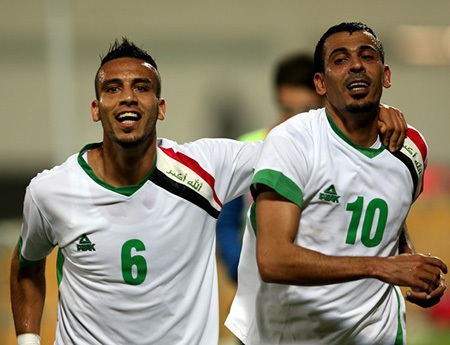 Iraq dùng cầu thủ đang chơi ở Serie A đá với đội tuyển Việt Nam? - 1 2 ngôi sao của bóng đá Iraq là Ali Adnan (6) và Younis Mamoud (10) sẽ cùng dự trận đấu giữa đội tuyển Iraq và đội tuyển Việt Nam?