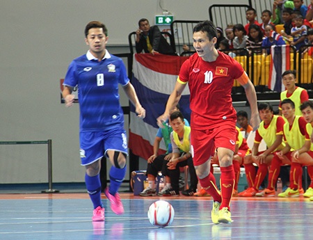 Đội tuyển futsal nam Việt Nam có thể giành vé đến VCK World Cup 2016 (ảnh: Trọng Vũ)