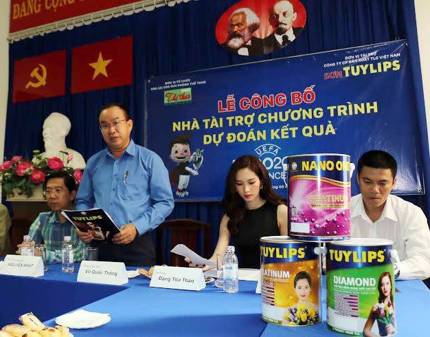 Lễ công bố chương trình dự đoán Euro 2016, do TLG Việt Nam - thương hiệu Sơn Tuylips tổ chức
