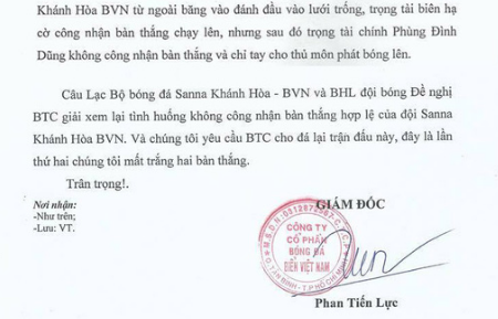 Bức xúc với trọng tài, Khánh Hoà đòi đá lại trận gặp Quảng Nam - 4 ... từ phía Khánh Hoà
