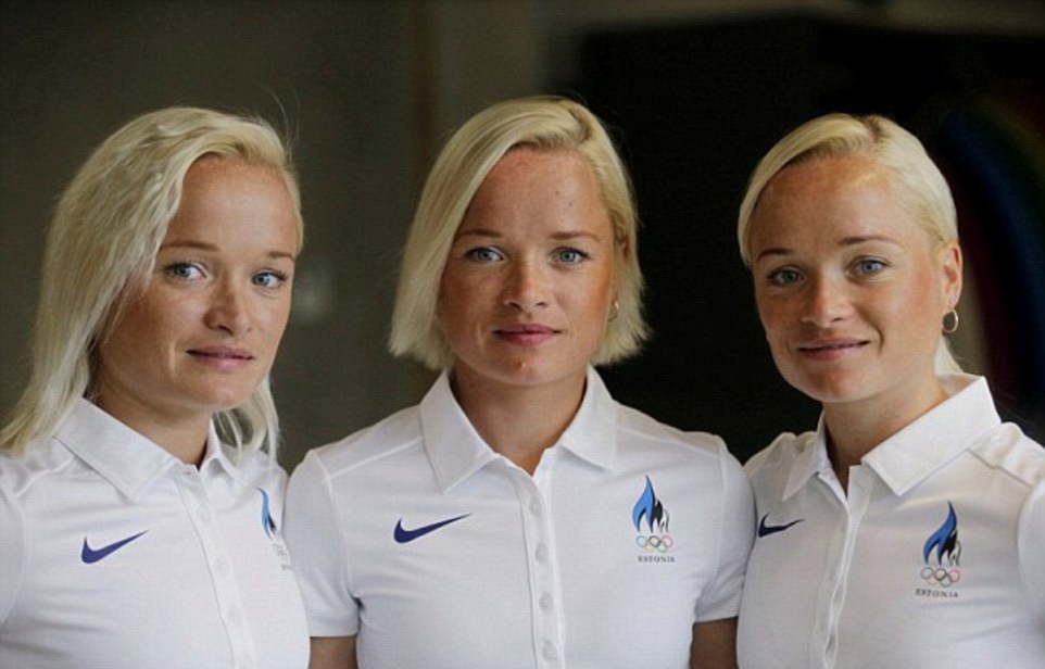 Chị em sinh ba nhà Luik (Estonia) cũng tham gia nội dung marathon nữ