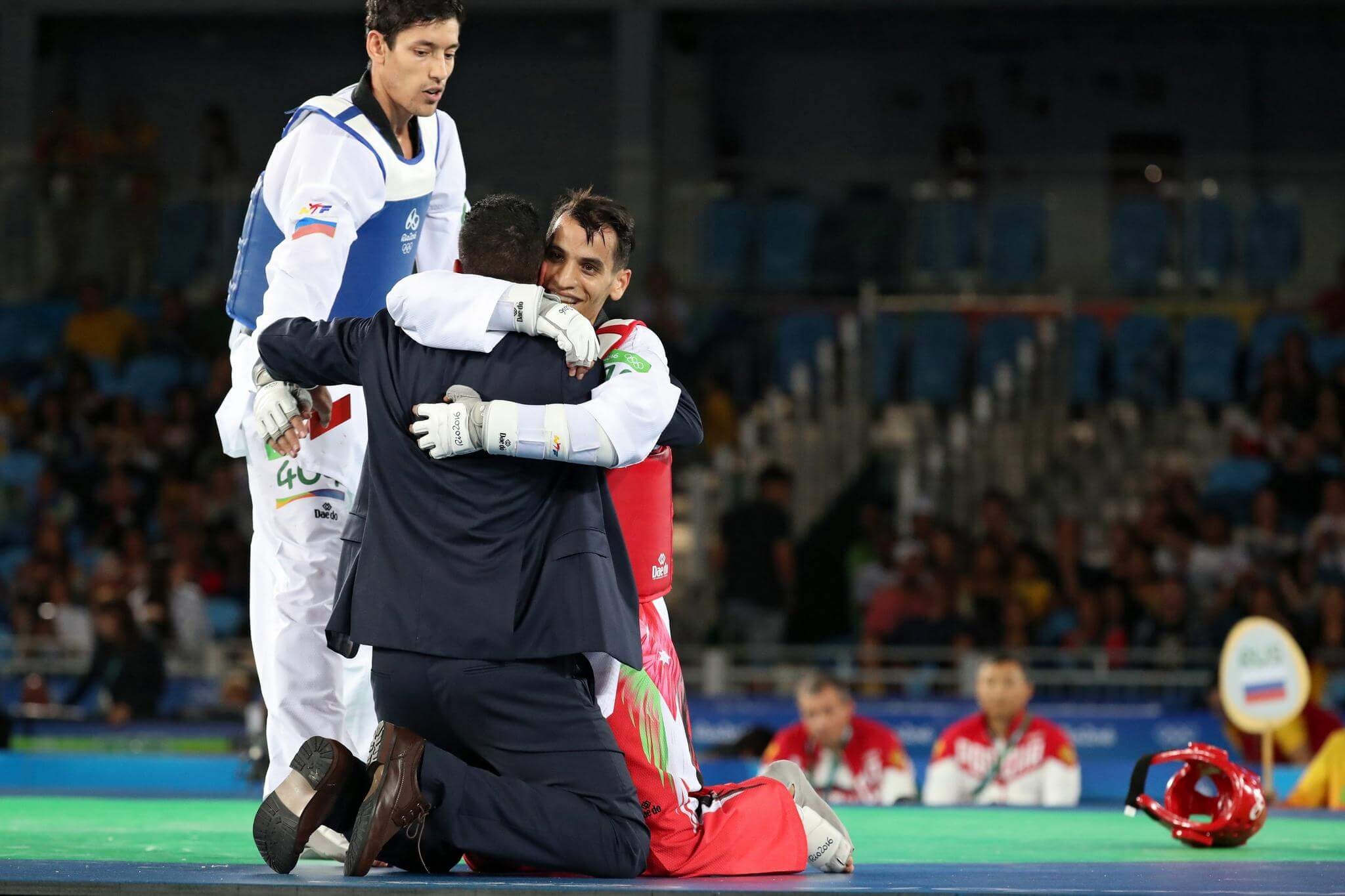9 quốc gia lần đầu tiên trong lịch sử giành HCV Olympic - 4 Ahmad vỡ oà hạnh phúc khi giành HCV cho đoàn Jordan
