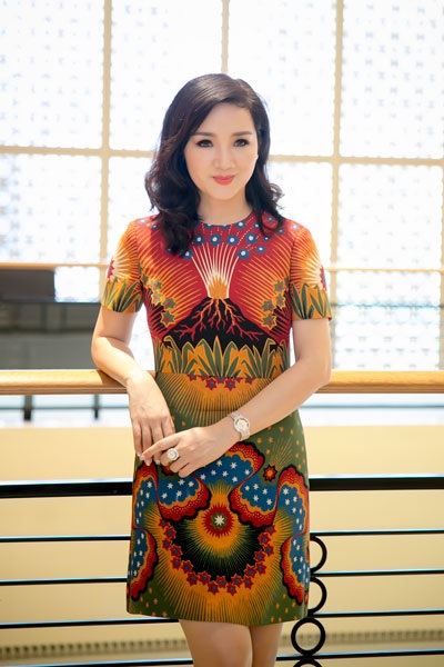 Hoa hậu đền Hùng Giáng My- Đại sứ cuộc thi Nữ hoàng đá quý Việt Nam 2016 (Ảnh: Hải Bá)