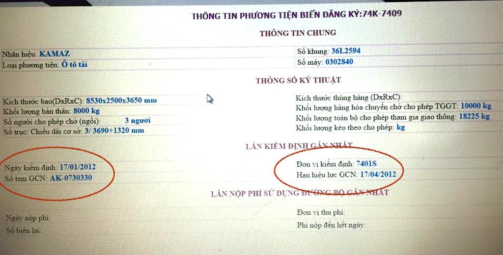 Cung đường "chết" tại miền tây xứ Nghệ: Phó Thủ tướng chỉ đạo vào cuộc xử lý nghiêm! - 6 Rất nhiều xe chở gỗ Lào hết hạn đăng kiểm vẫn vô tư lưu thông, qua mặt cơ quan chức năng trong một thời gian dài dường như đang có sự bảo kê? (Ảnh: Nguyễn Duy).