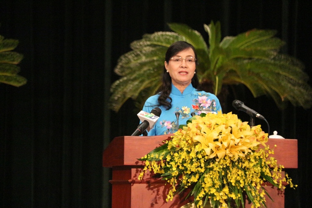 Tân Chủ tịch UBND TP Hồ Chí Minh quyết tâm chống tham nhũng - 3 Chủ tịch HĐND TP Nguyễn Thị Quyết Tâm phát biểu bế mạc kỳ họp thứ 20 HĐND TP khóa VIII, nhiệm kỳ 2011 - 2016
