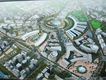 TPHCM cân nhắc rút giấy phép dự án 3,5 tỷ USD - 1 Phối cảnh khu đô thị Đại học quốc tế Việt Nam tại huyện Hóc Môn