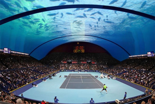 Dubai sẽ có sân tennis ngầm dưới biển đầu tiên trên thế giới? - 3 Khán giả sẽ được ngồi xem tennis dưới đáy đại dương
