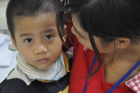 Bị phì đại cơ tim, hiện bệnh của bé Huy đã ở giai đoạn nguy kịch.