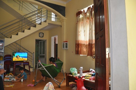 Ngôi nhà mới khang trang, sạch sẽ của các cháu.